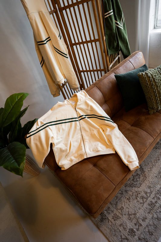 Ivory Custom Zipped Jacket