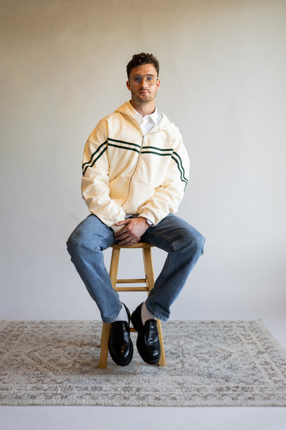 Ivory Custom Zipped Jacket