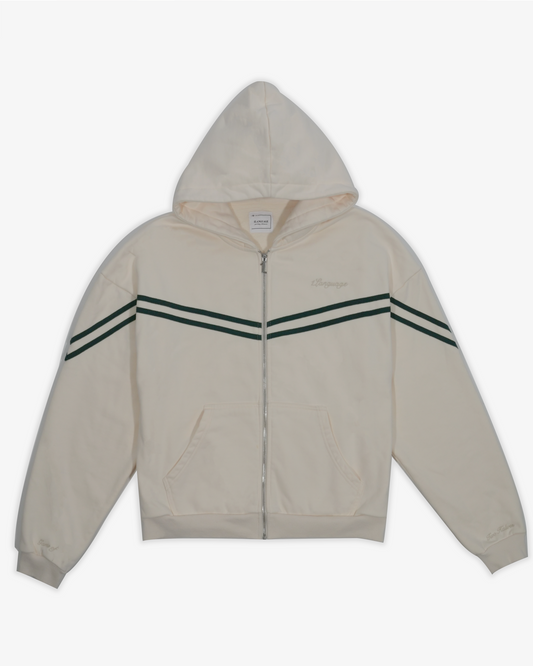 Ivory Custom Zipped Jacket