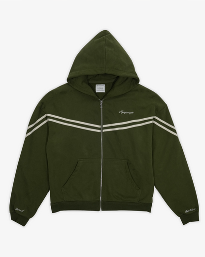 Olive Green Custom Zipped Jacket
